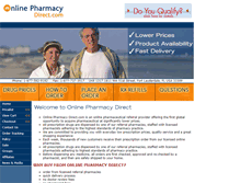 Tablet Screenshot of onlinepharmacydirect.com